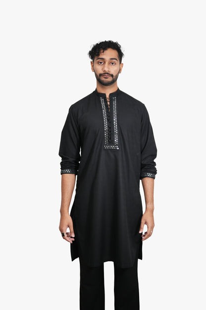 CHANDNI RAAT Black Shalwar Kamiz