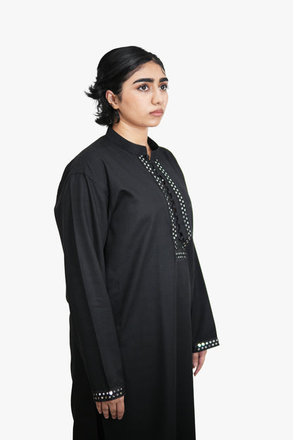 CHANDNI RAAT Black Shalwar Kamiz