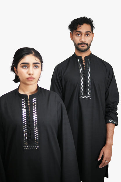 CHANDNI RAAT Black Shalwar Kamiz